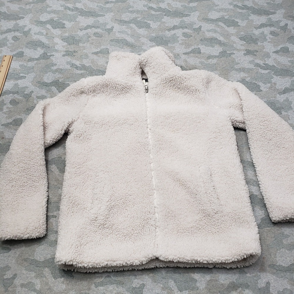32 Degrees Jacket Womens Medium White Sherpa Full Zip Outdoors